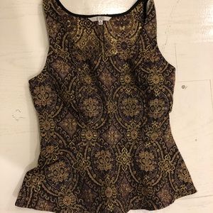 BB Dakota purple and gold top